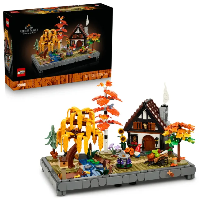 Lego Icons Herfsttuin met Cottage Herfstdecoratie Bouwpakket 11372