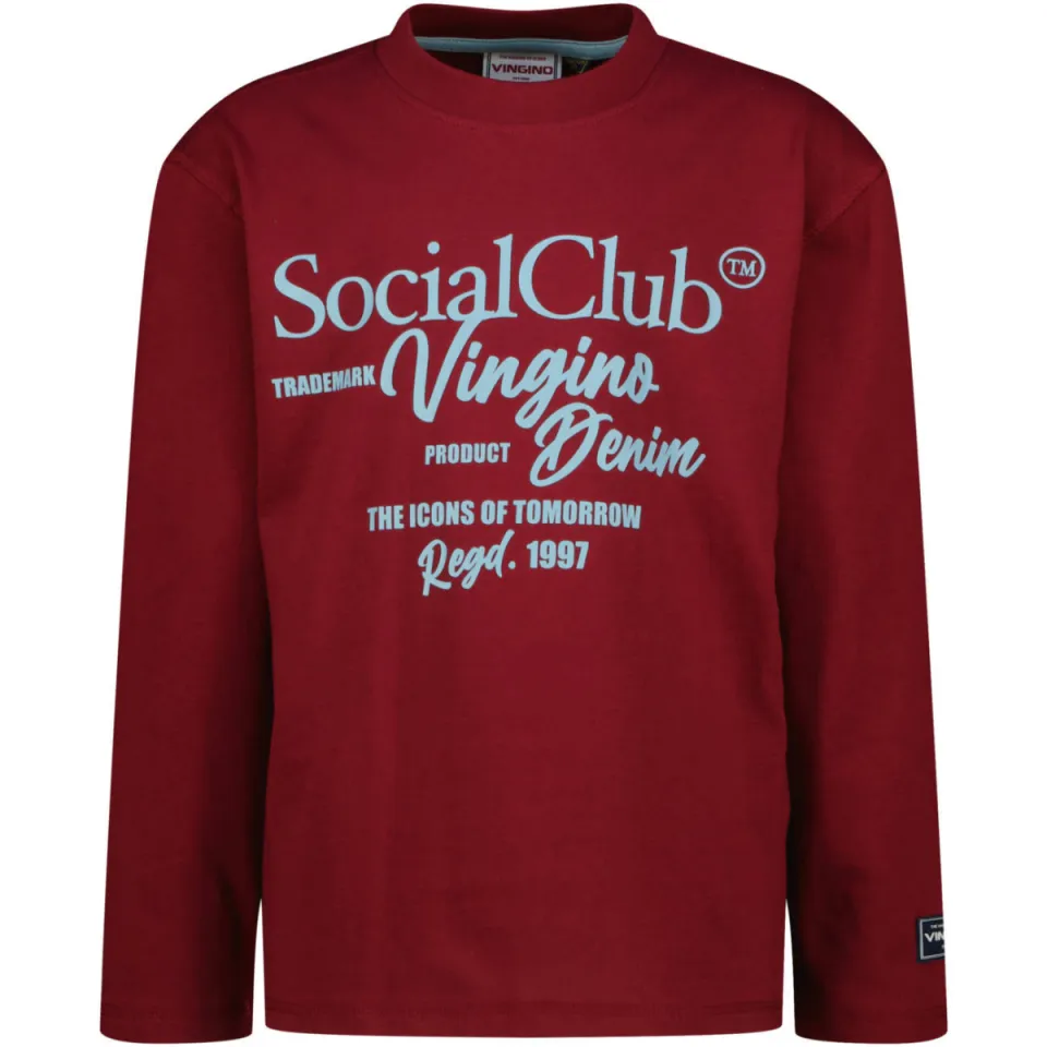 Vingino Halox longsleeve donkerrood, foto 2