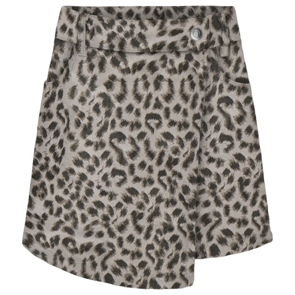 Only KOGANLIE-NAOMI skort panterprint beige Beige/bruin