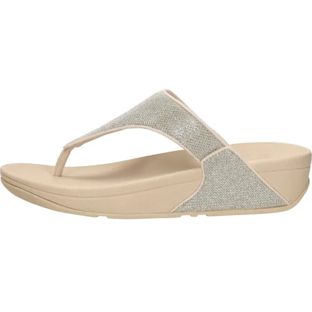 FitFlop Lulu Shimmerglitz Toe-post Goudkleur