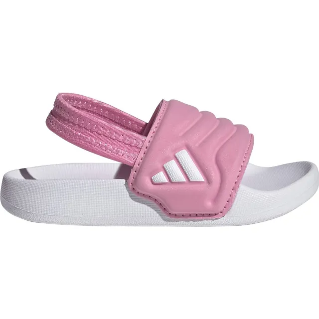 Adidas Sportswear Adilette Estrap 2.0 badslippers met hielbandje roze/wit