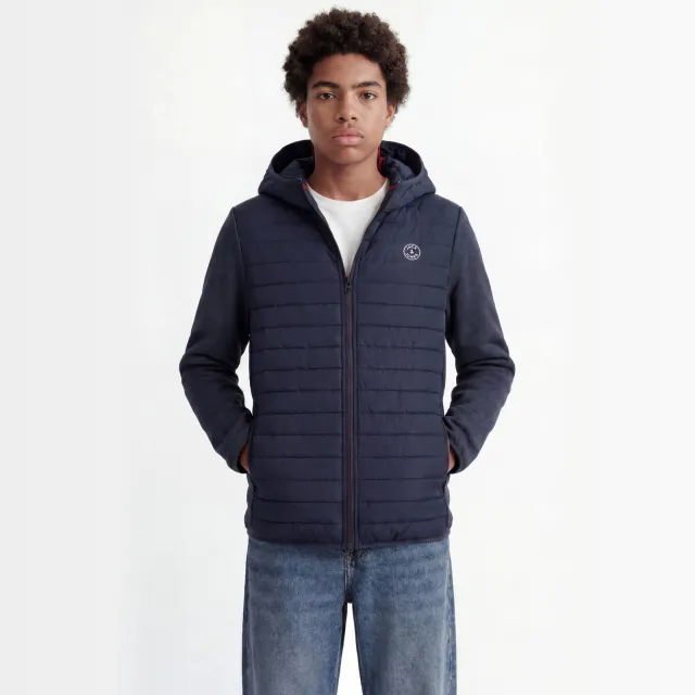 Jack & Jones JJEMULTI gewatteerde tussenjas donkerblauw Navy Blazer-Set-In Sleeves
