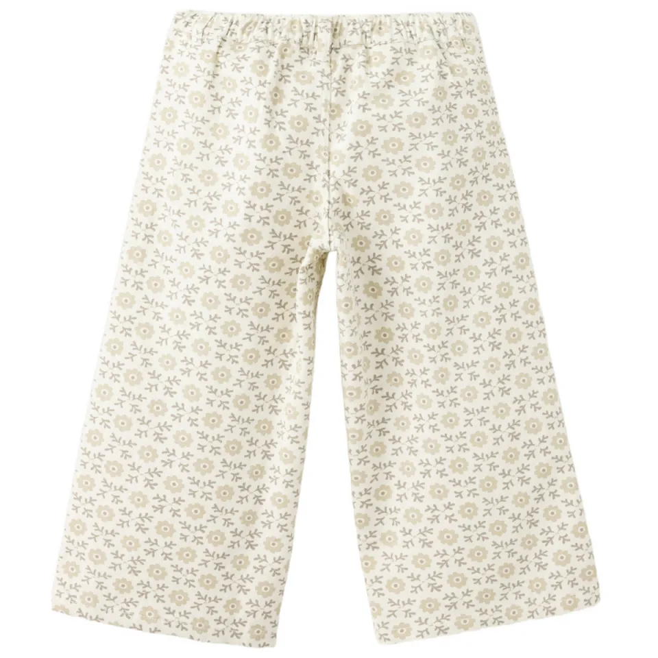 Mango Kids wide leg gebloemde jeans - beige, foto 3