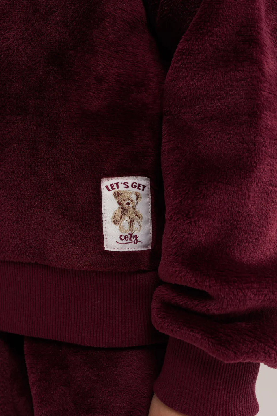 WE Fashion pyjama donkerrood, foto 6
