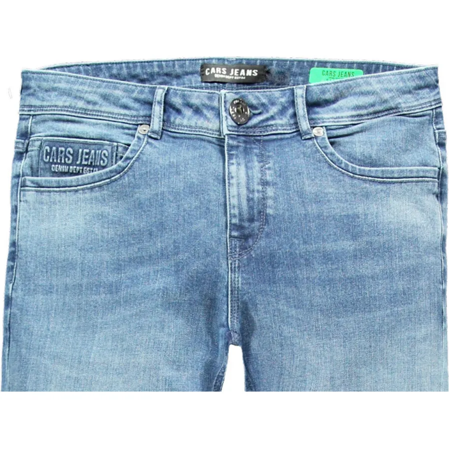Cars waist regular fit jeans medium blue denim, foto 5