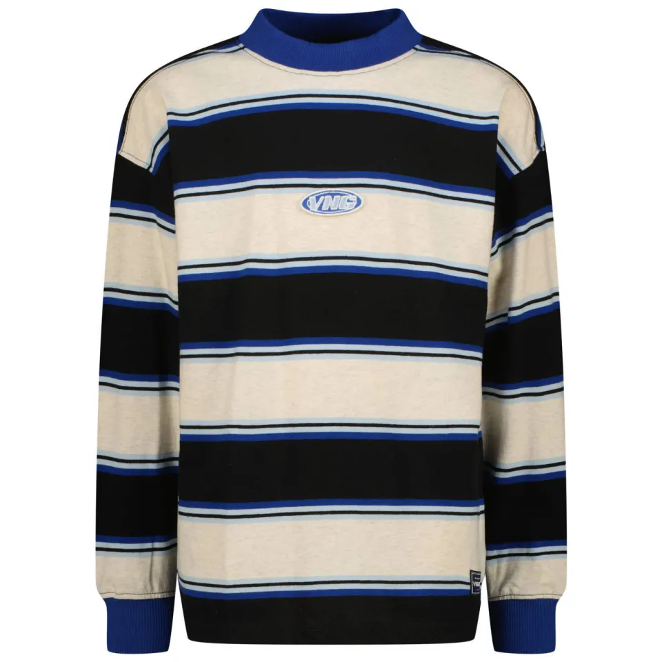 Vingino gestreepte longsleeve zwart, foto 2