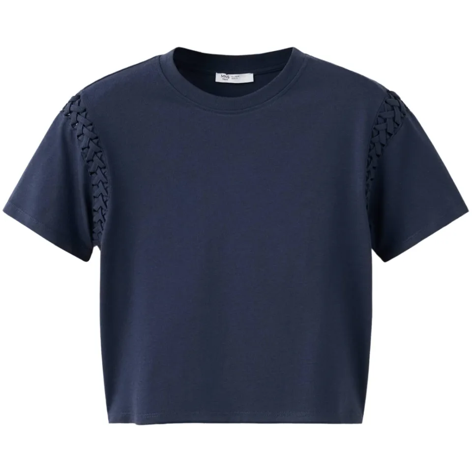 Mango T-shirt marineblauw, foto 2
