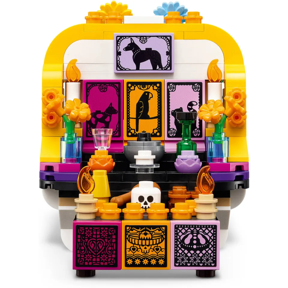 Lego Seasons and Occasions Altaar van de Doden Día de los Muertos Schedel Bouwpakket 40811, foto 6
