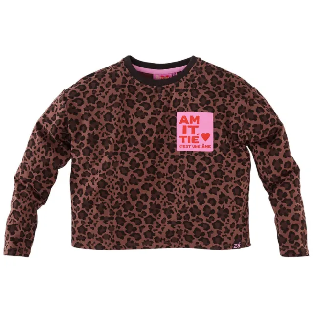 Z8 Doris longsleeve met panterprint bruin, foto 2