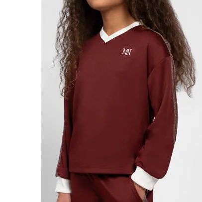 Nik & Nik longsleeve donkerrood, foto 3