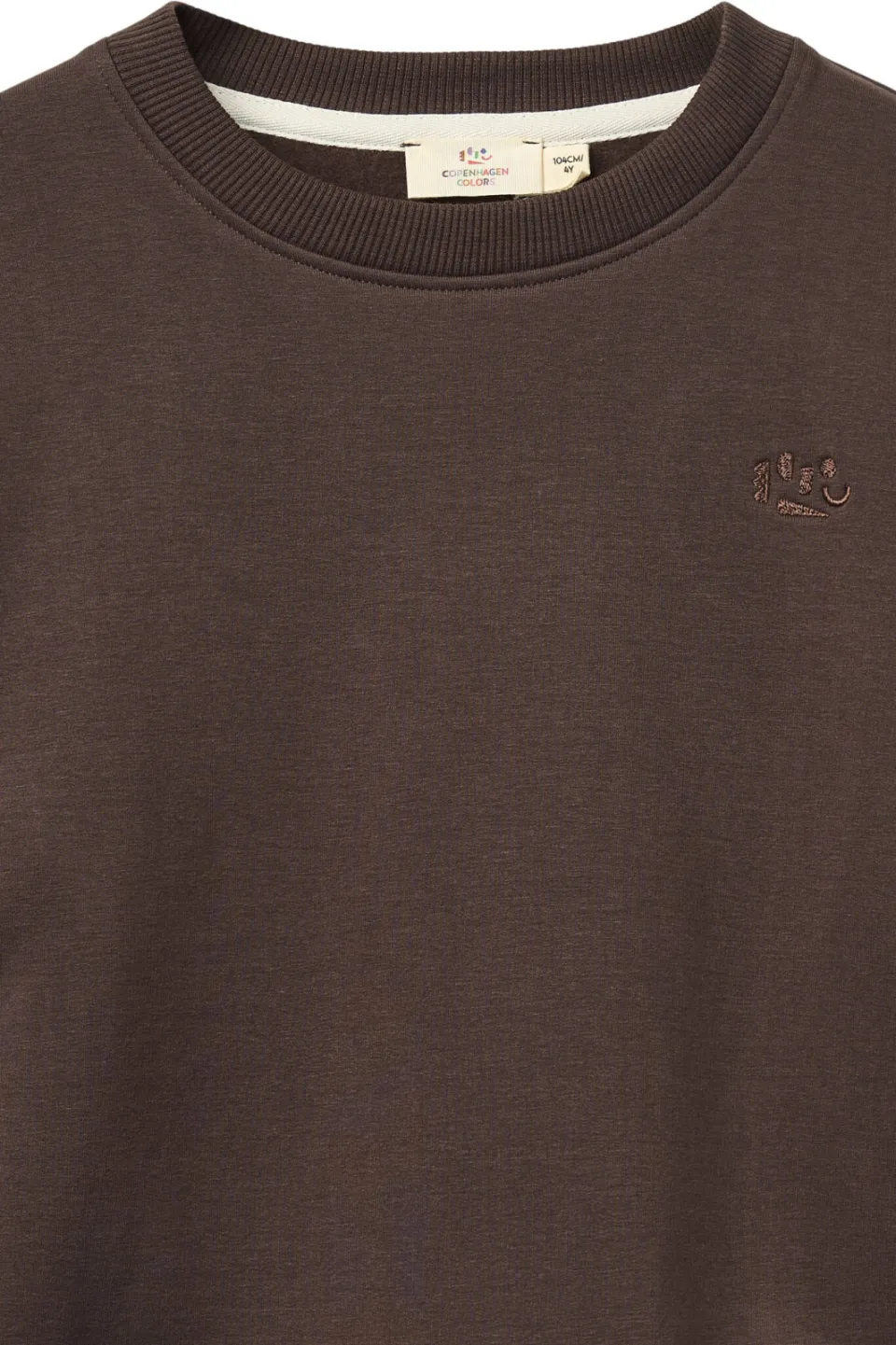 Copenhagen Colors sweater - donkerbruin, foto 4