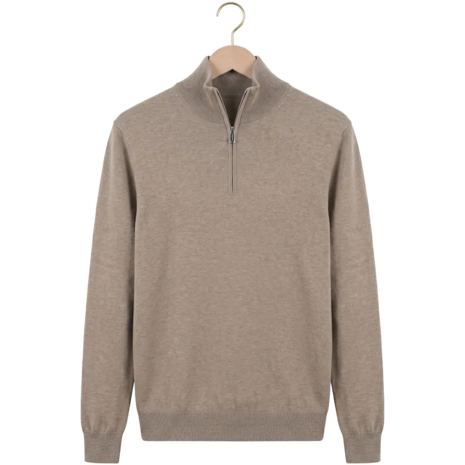 Profuomo trui fijn gebreid beige, foto 4