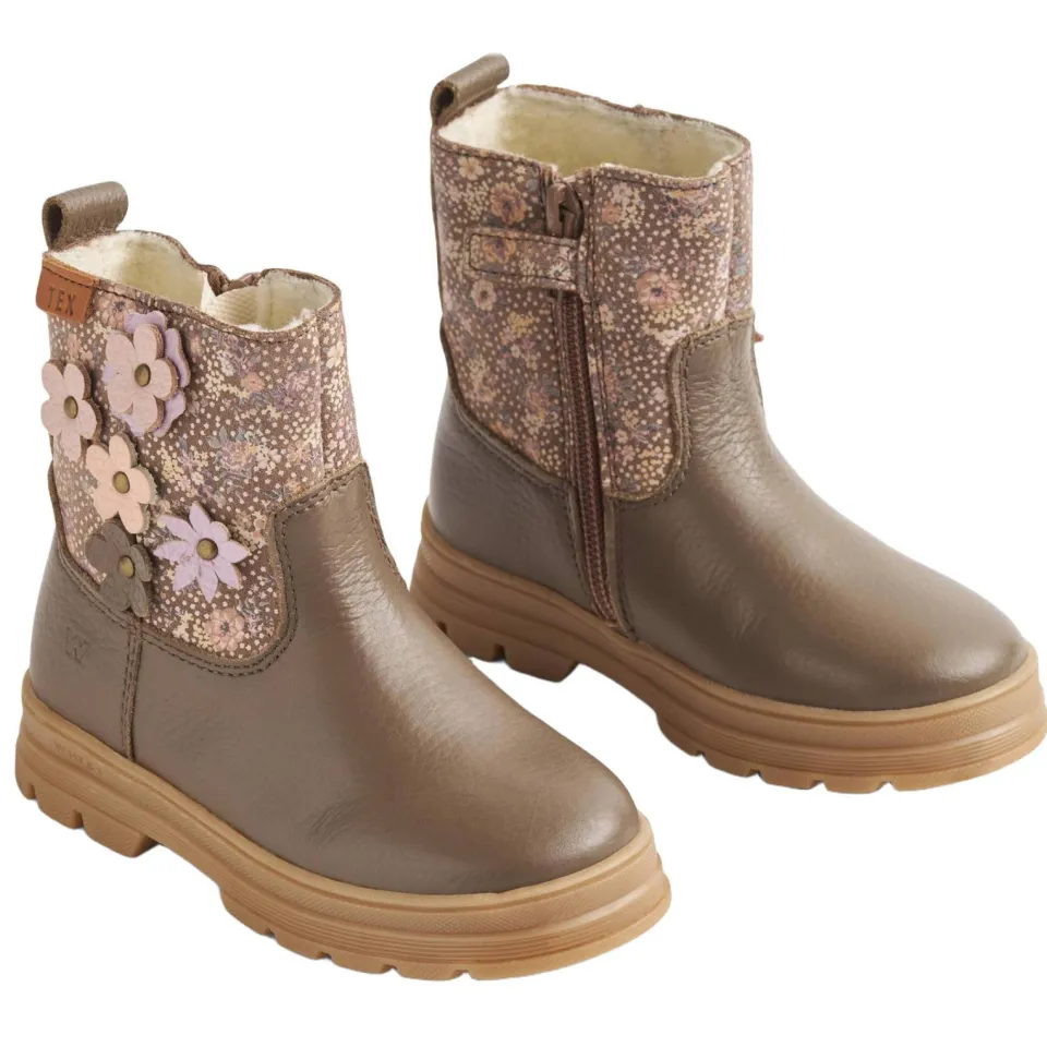 Wheat suède enkelboots met profielzool - groen, foto 2