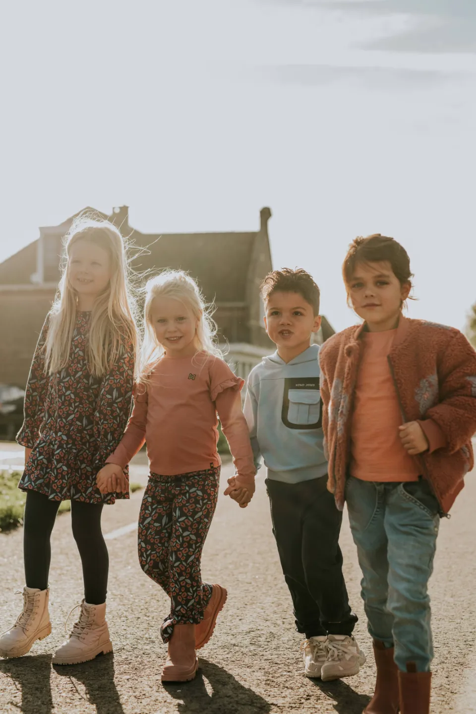 Koko Noko longsleeve met ruches roze