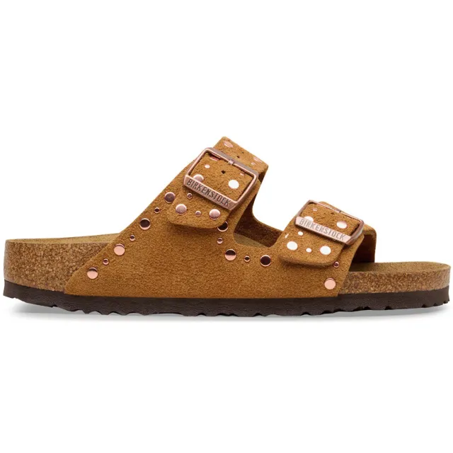 Birkenstock Arizona Rivet slippers bruin, foto 2