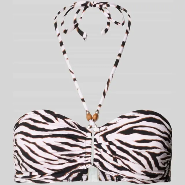 banana moon Halter-bikinitop model 'FADIO WILDJUNGLE' grijs, foto 2