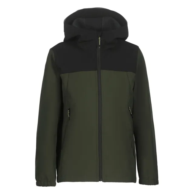 Icepeak Konan JR softshell jas donkergroen
