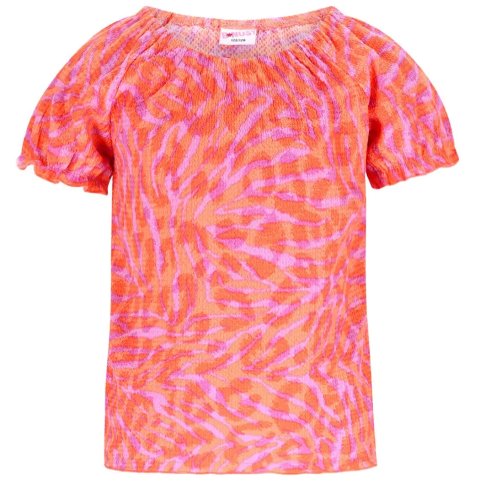 B.Nosy off shoulder top roze dierenprint, foto 2