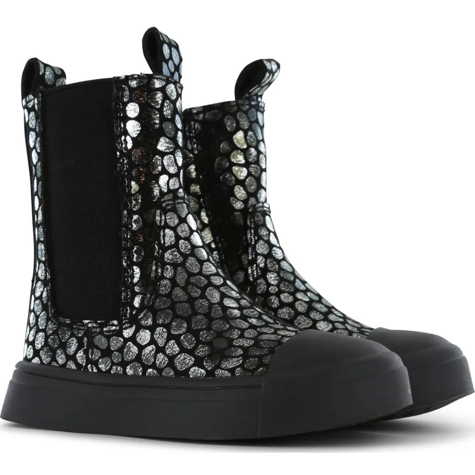 Shoesme enkelboots zwart/zilver, foto 5