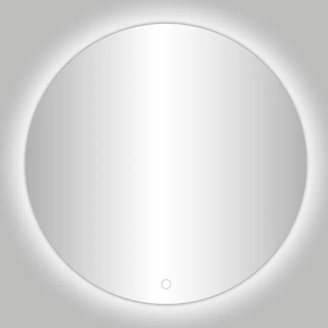 Best Design Ronde Spiegel Best Design Ingiro Inclusief LED Verlichting 60 cm Aluminium