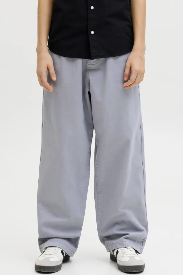 Jack & Jones Junior baggy casual broek grijsblauw, foto 3