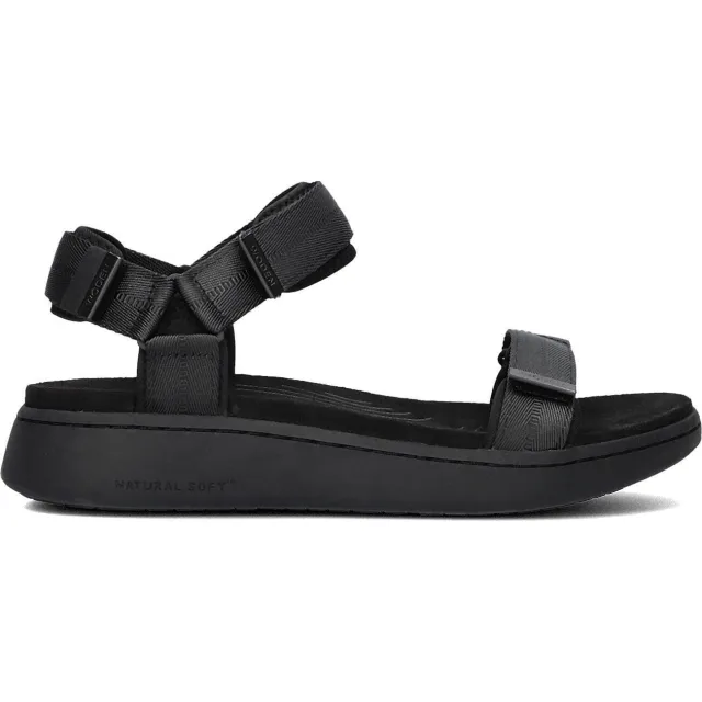 Woden Sandalen Line Zwart