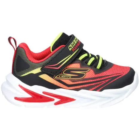 Skechers S Lights Flex-Glow Ultra sneakers met lichtjes zwart rood, foto 3