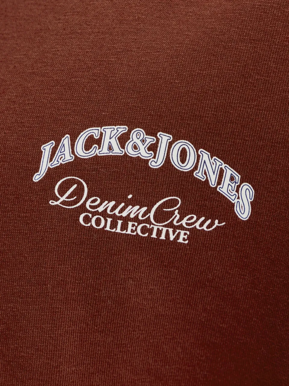 Jack & Jones rechtvallend t-shirt met backprint steenrood, foto 7