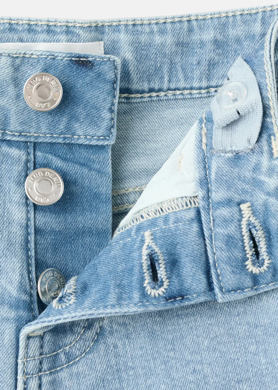 Mango Kids jeansshorts light blue denim, foto 4