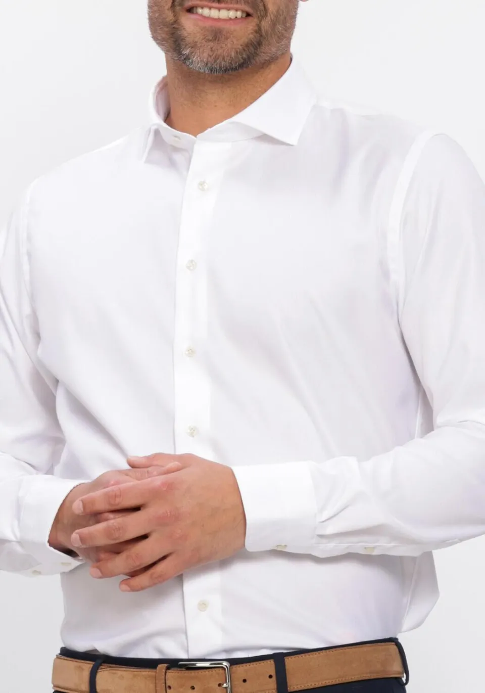 Profuomo Slim Fit overhemd wit, foto 4