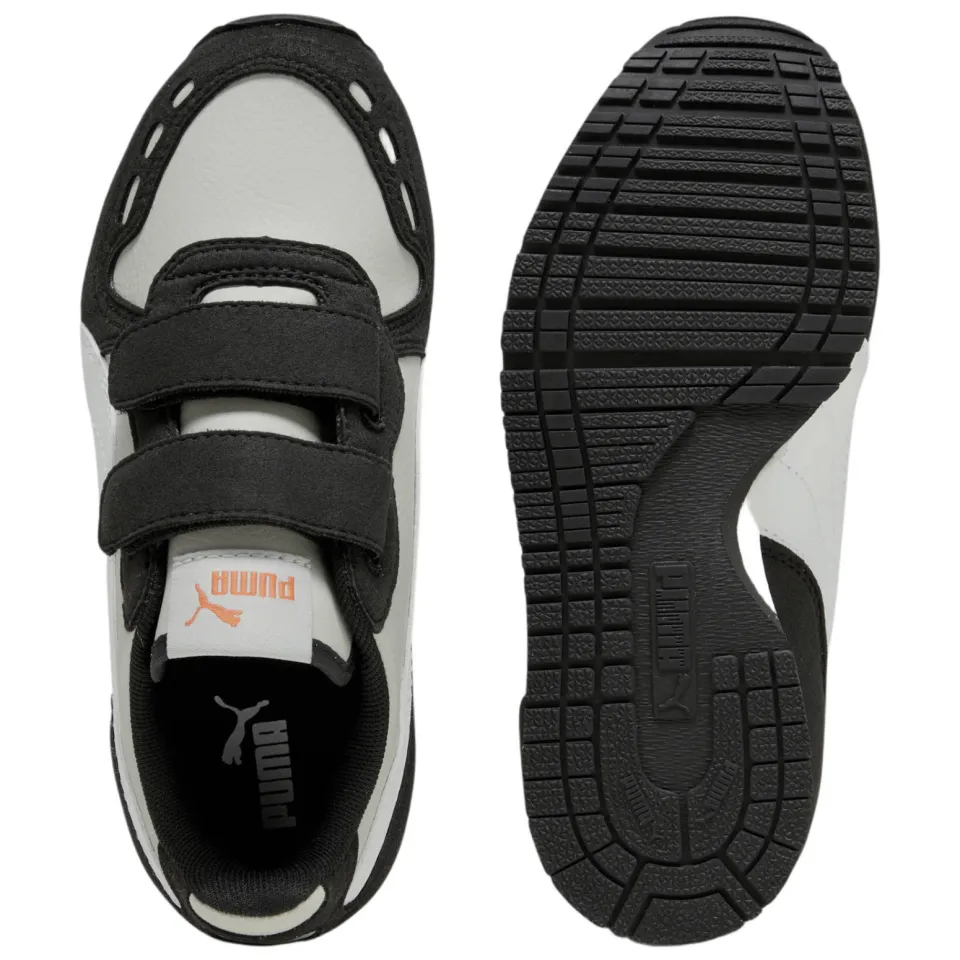 Puma Cabana Racer SL 20 imitatieleren sneakers - lichtgrijs/wit/zwart, foto 5