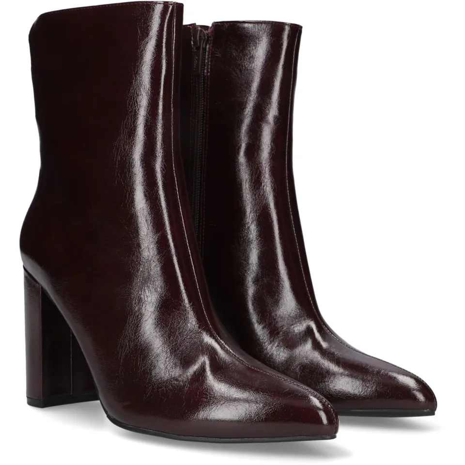 Mexx Vida Indy imitatieleren enkellaarzen met blokhak - bordeaux, foto 3