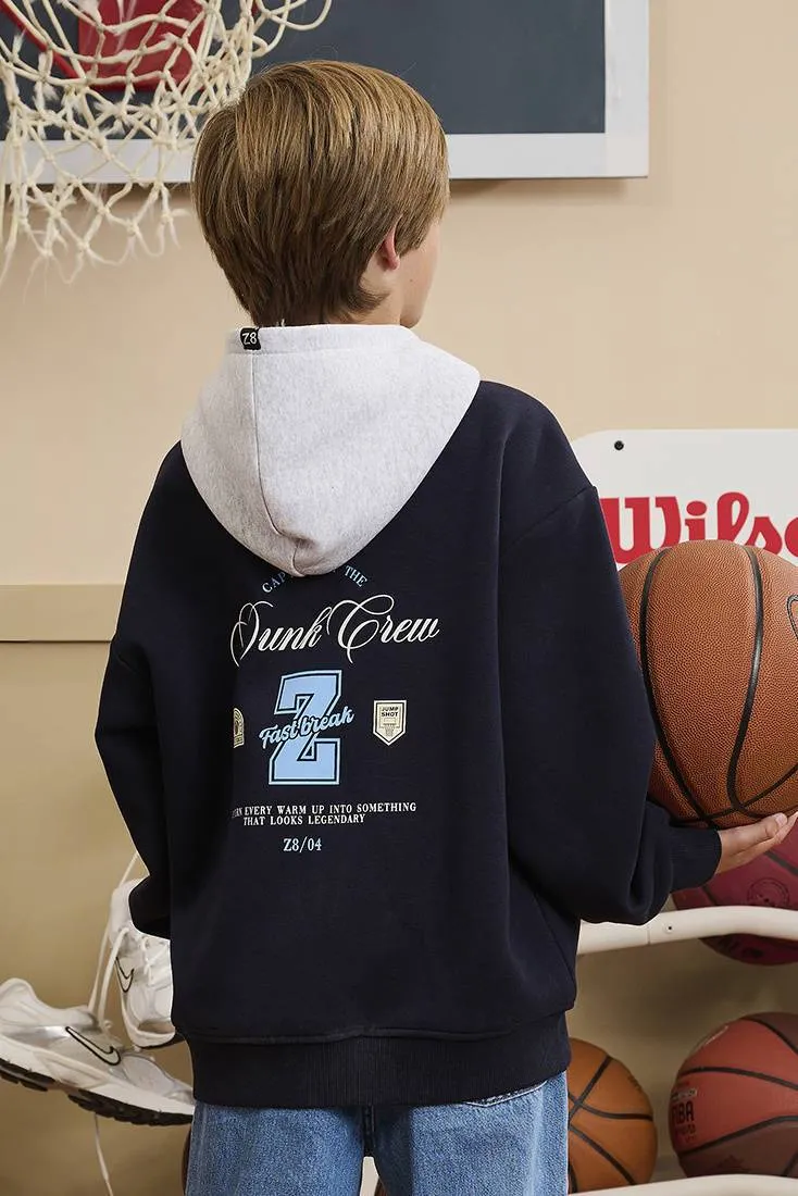 Z8 kids hoodie Ferris donkerblauw, foto 6