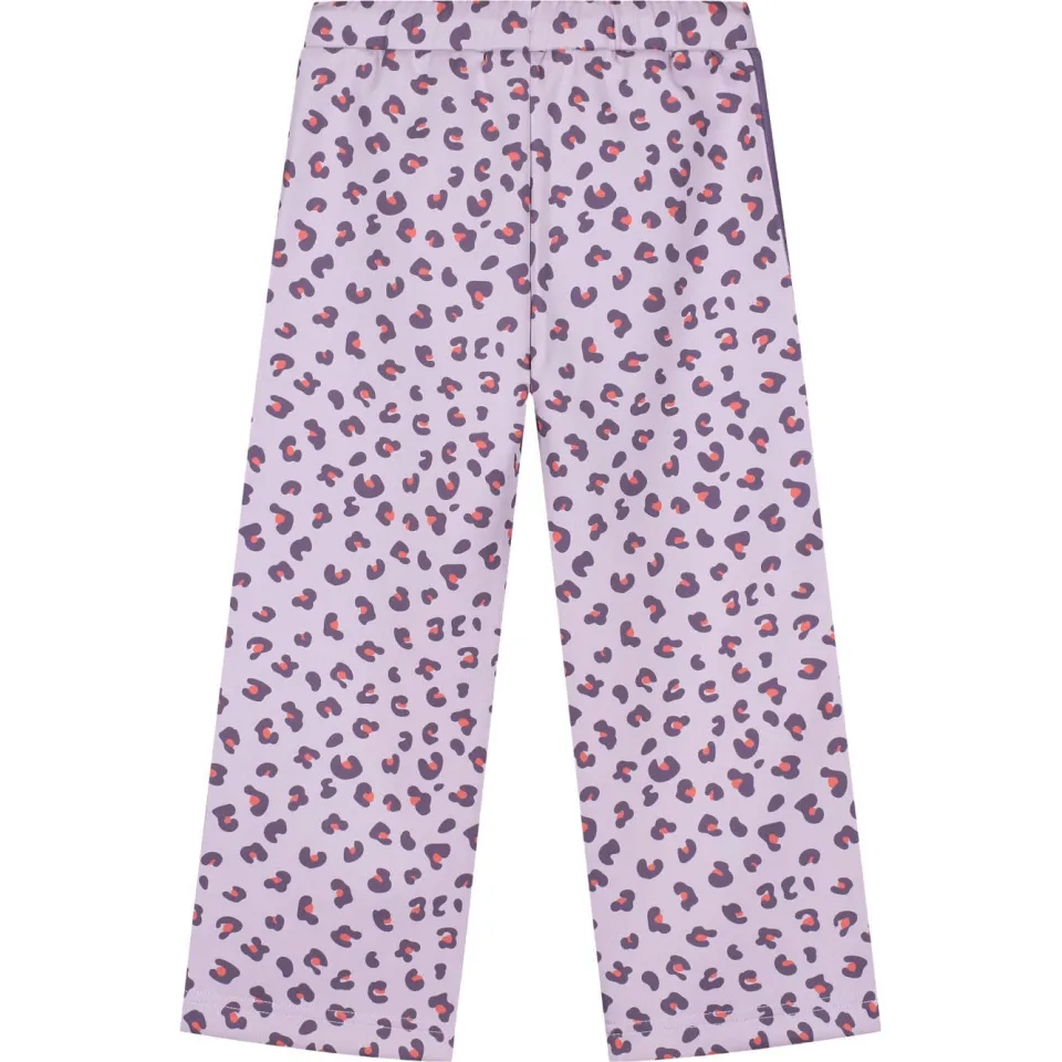 Stains&Stories wide leg broek met print lila, foto 3