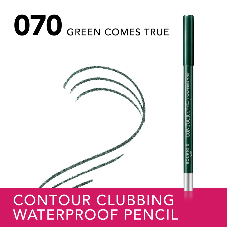 Bourjois Contour Clubbing waterproof oogpotlood 070 Green Comes True groen, foto 4