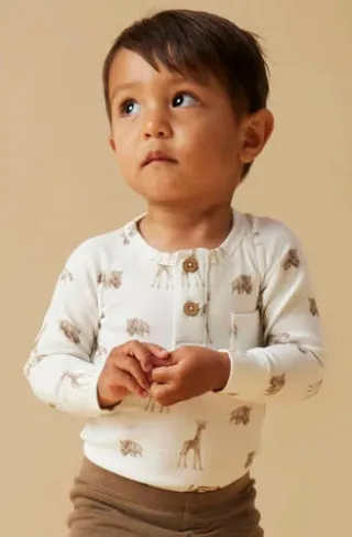 Lil' Atelier BABY romper met all over print wit, foto 3