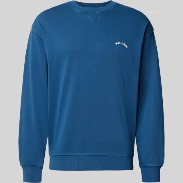 Pepe Jeans regular fit sweatshirt van puur katoen model 'JOHN CREW' Bleu