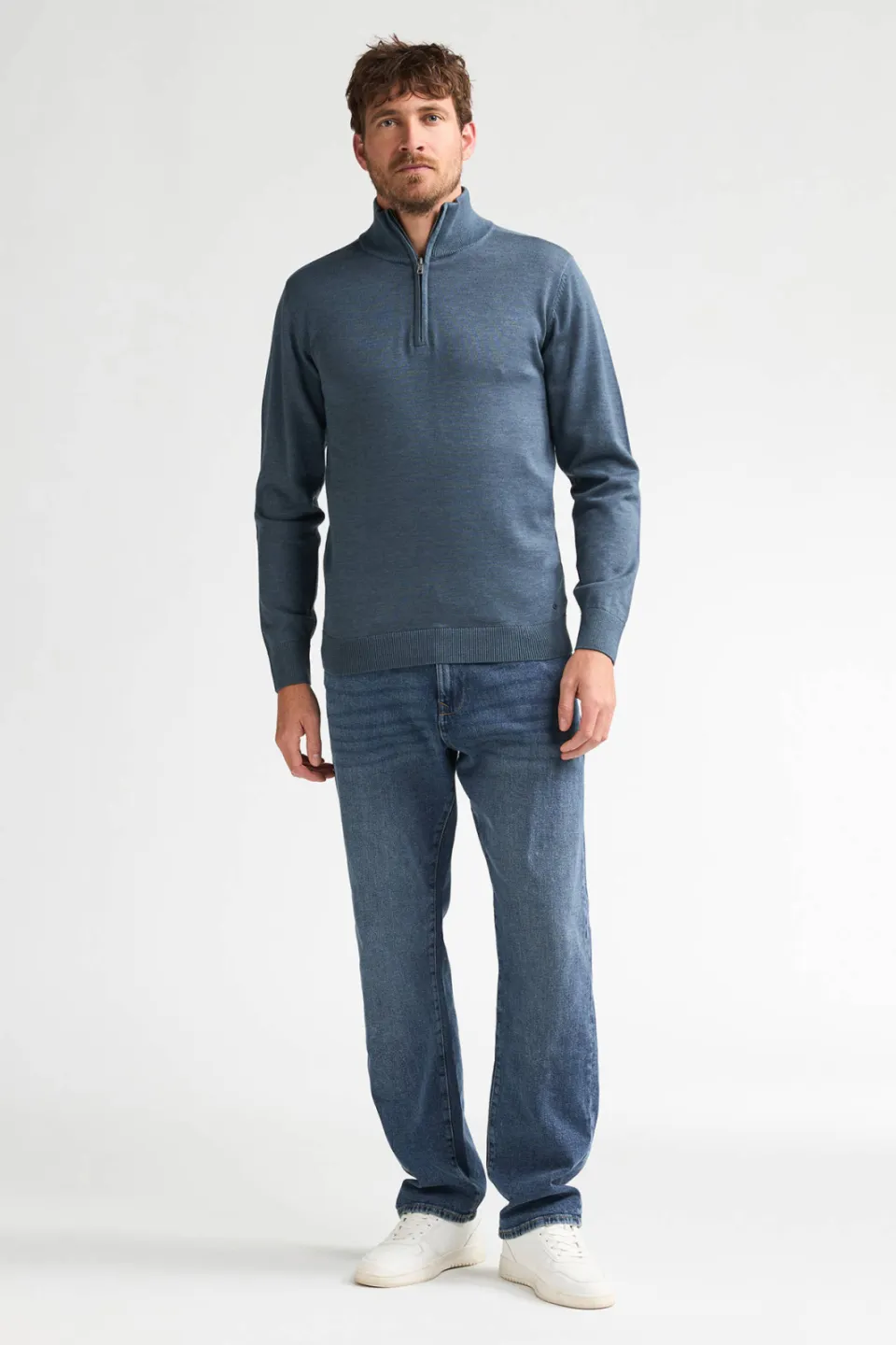 Petrol Industries regular fit gebreide trui - blauw, foto 3
