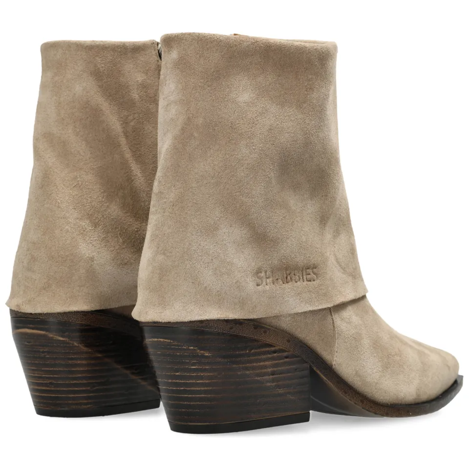 Shabbies Amsterdam Jaira Double enkellaarsjes taupe, foto 5