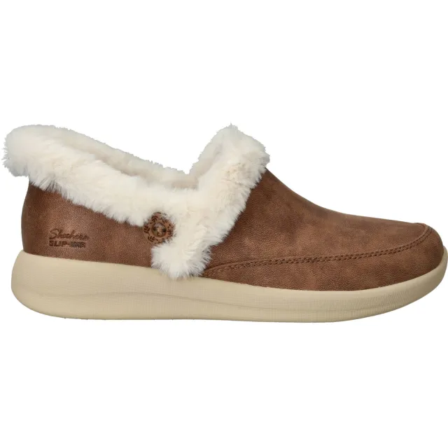 Skechers Slip-Ins Cozy Escape pantoffel bruin Cognac