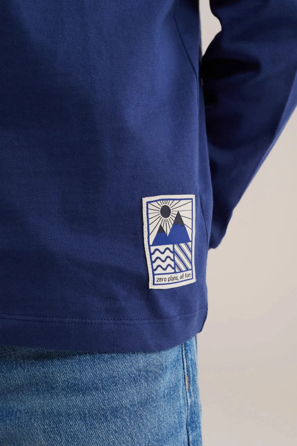 WE Fashion longsleeve donkerblauw, foto 5