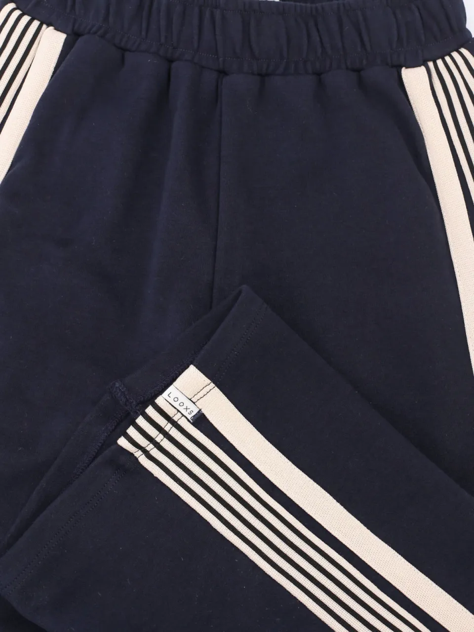 LOOXS little relaxed fit gestreepte joggingbroek donkerblauw, foto 6