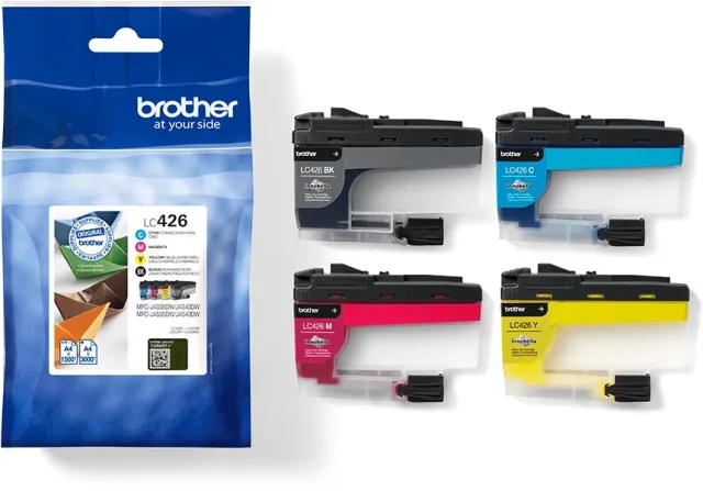 Brother LC426VAL inktcartridges voordeelpack 4 kleuren zwart