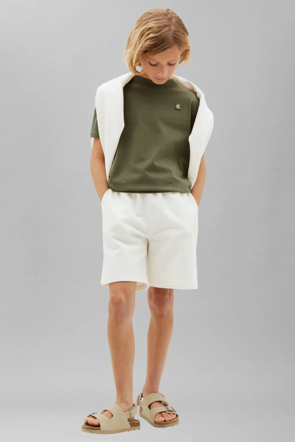 Calvin Klein T-shirt olijfgroen, foto 5
