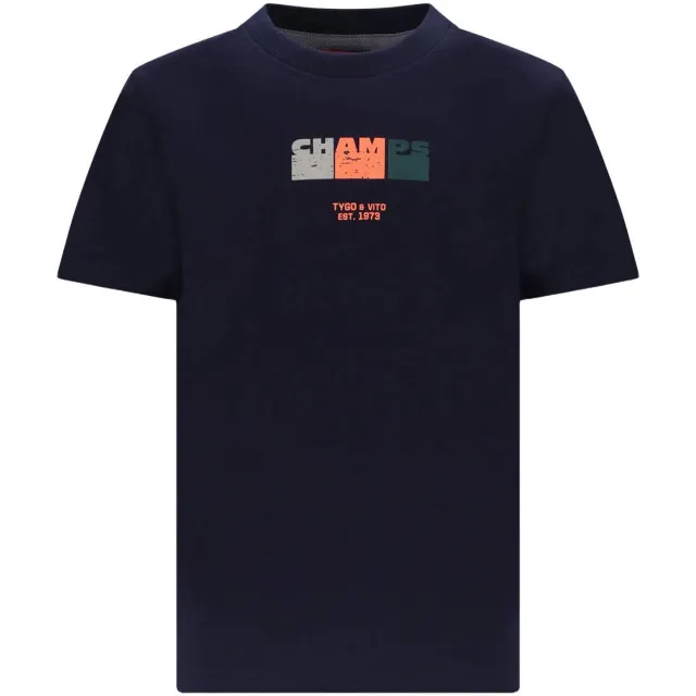 TYGO & vito jersey T-shirt donkerblauw, foto 2