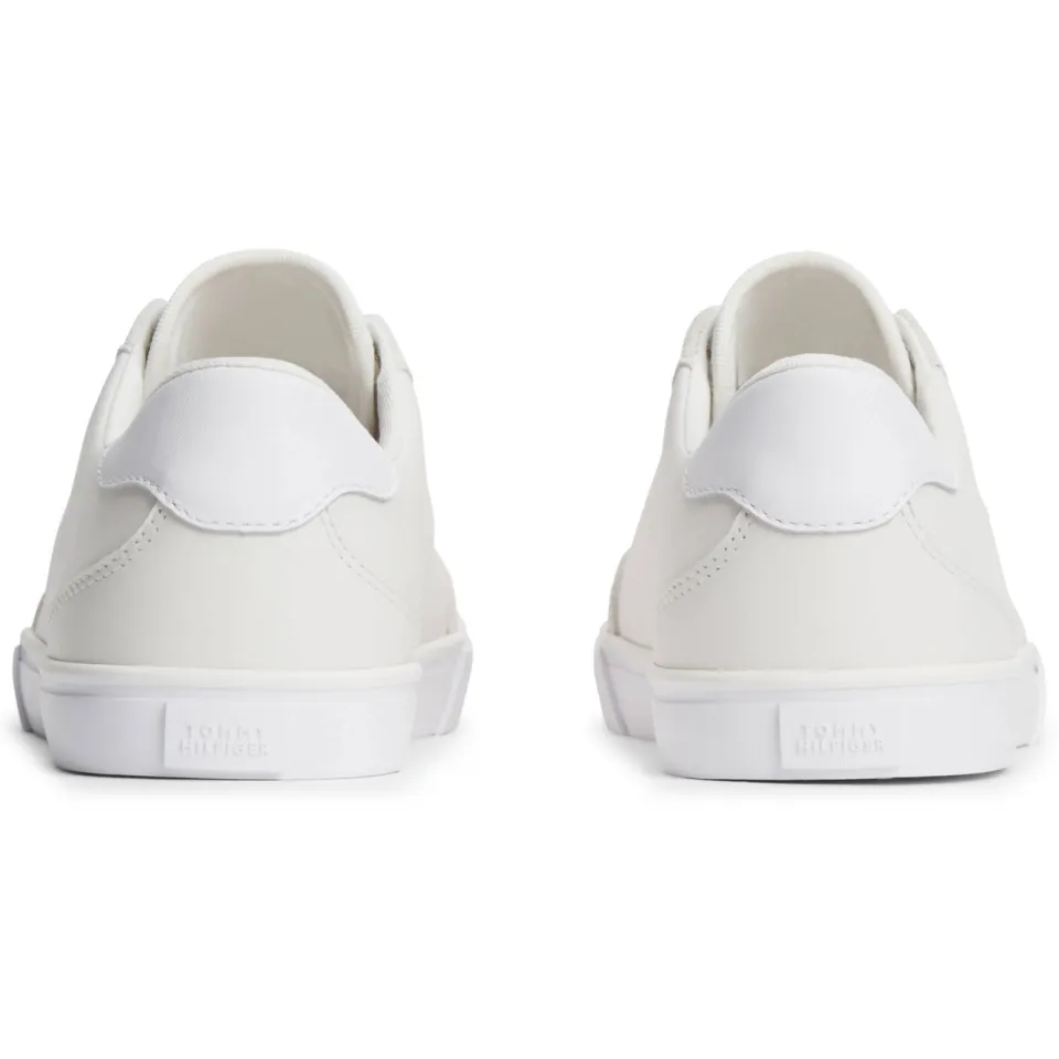Tommy Hilfiger leren sneakers met logo - ecru, foto 4