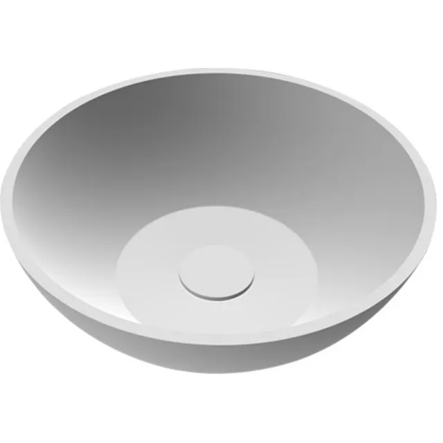Best Design Waskom Opbouw Best Design Rondy 38x14,5 cm Solid Surface Mat Wit