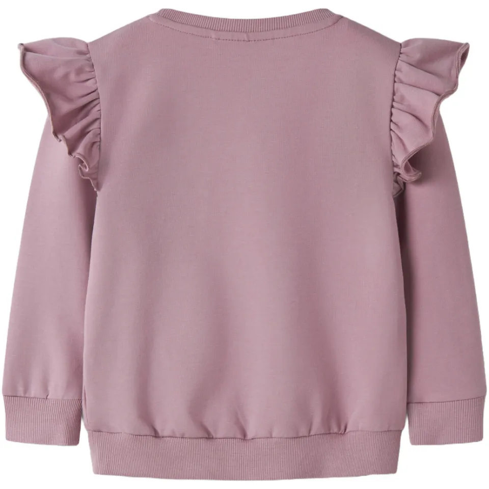 NAME IT MINI sweater met ruches - lila, foto 2