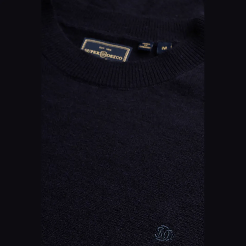Superdry wollen regular fit gebreide trui - donkerblauw, foto 6