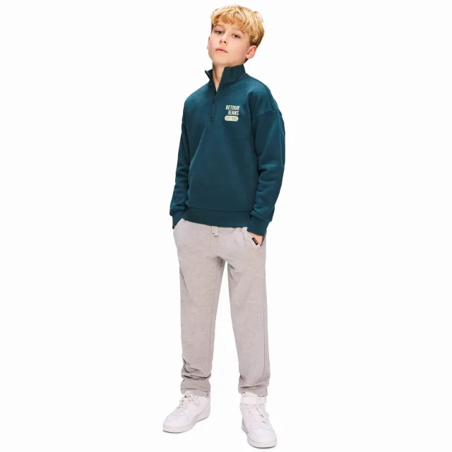 Retour Jeans Barry joggingbroek grijs melange